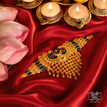 Premium Gold Plated Pihu Choker with Earrings