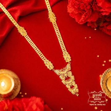 Premium Gold Plated Prajapati Sitahar with Earrings