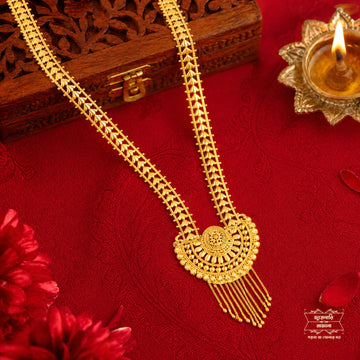 Premium Gold Plated Alakananda Sitahar with Earrings