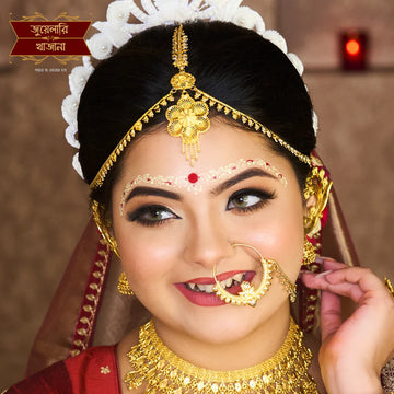 Stylish Gold Plated Daffodil Tiara